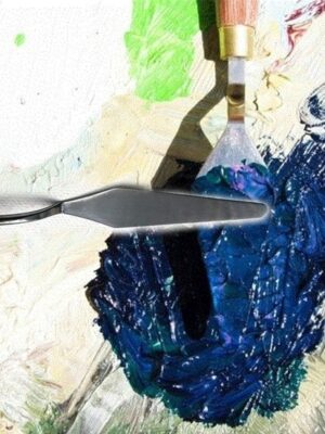 Paletmes set - Paletmessen schilderen - Schildermes set - Paletmes acrylverf - Paletmes olieverf - Paletmes hobby - Schildergereedschap - Paletmes flexibel - Set van 5 - Afbeelding 3