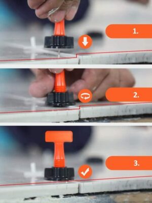 Tegels Levelling Systeem Set - Tegel Herbruikbare Nivilleersysteem - 50 stuks - Voor Vloertegels en Wandtegels - Afbeelding 5