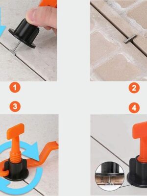 Tegels Levelling Systeem Set - Tegel Herbruikbare Nivilleersysteem - 50 stuks - Voor Vloertegels en Wandtegels - Afbeelding 6