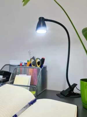 LED bureaulamp met klem - Bureaulamp dimbaar - USB bureaulamp - Warm en koud licht - Flexibele leeslamp - Tafellamp met klem - Lamp voor studeren / thuiswerken - Energiezuinige LED lamp - Zwart - Afbeelding 6