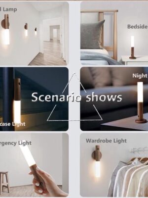 LED Wandlamp met Bewegingssensor – Oplaadbaar & Magnetisch – Warm Licht – Donkerbruin Breng sfeer en functionaliteit samen met deze stijlvolle LED wandlamp met bewegingssensor. Dankzij het warme licht creëert u een gezellige ambiance, terwijl de - Afbeelding 4