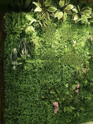 Kunsthaag Boxwood - 60x40 cm - Tuinscherm - Dichte Kunsthaag Panelen - Weerbestendig - Zichtbreeknet - Wanddecoratie - Voor buiten - 3 cm Dik - Groen - 1 Stuk - Afbeelding 7