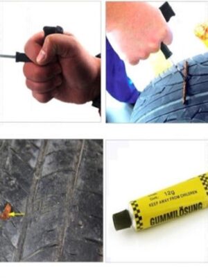 Bandenrepatatieset Auto Banden - Autoband Reparatie Set - Bandenreparatiekit - Afbeelding 3