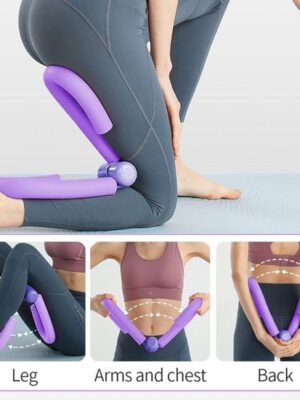 Dijbeen Trainer - Heuptrainer - bekkenbodemtrainer - Beentrainer - Fitnessapparatuur voor Vrouwen - Dijbeen Trimmer - Thuisgym - Fitness - Blauw - Afbeelding 4