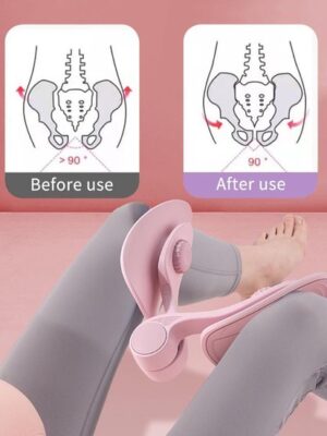 Bovenbeentrainer, Dijbeentrainer, bekkenbodemtrainer, heuptrainer, bekkenbodemtrainer, trainingsapparaat, trimmer binnenbeen, beentrainer voor postpartum thuis, benen trainingsapparaat dames - Paars - Afbeelding 4