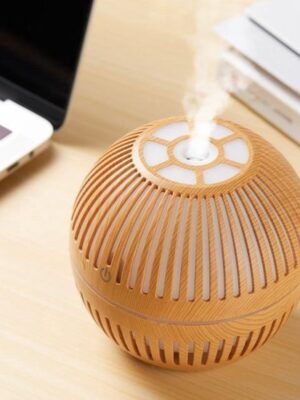 Luchtbevochtiger | Humidifier 300ML | Vernevelaar | Waterverdamper | 7 kleuren LED | Lichtbruin - Afbeelding 5