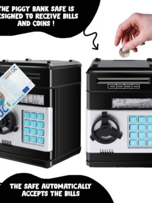 Spaarpot Kinderen - Spaarpot Elektronische opening Geheime Code Munten Bankbiljetten - Afbeelding 4