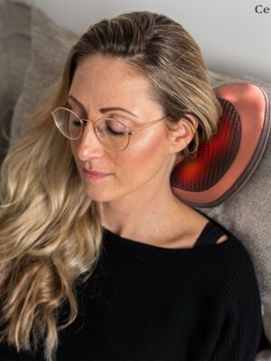 Shiatsu Massage Kussen - Elektrisch - Nek/Rug/Voeten - Met Warmte Functie - Voor In De Auto - Op Kantoor - Bruin - Afbeelding 3