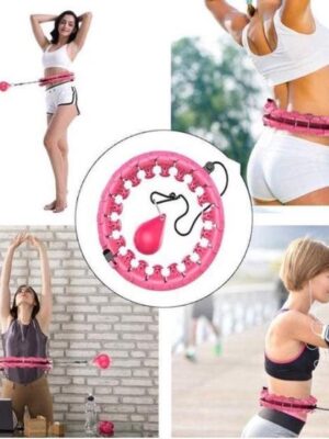 Hoelahoep voor Volwassenen – Fitness & Gewichtsverlies – 1,7 kg – Roze - Afbeelding 4