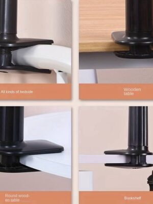 Universele Telefoonhouder Flexibel – 360° Draaibare Arm – Voor Bureau, Tafel & Bed – Zwart - Afbeelding 3