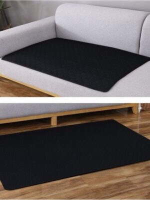 Herbruikbare Hondenmat & Kattenmat 50x70 cm Absorberend Wasbaar Antislip Zwart - Afbeelding 9