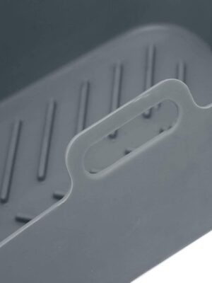 Herbruikbare Siliconen Bakjes - Airfryer siliconen bakje - BPA Vrij - Wasbaar Bakpapier voor Dubbele Heteluchtfriteuse - Airfryer Bakvorm - Zwart - Afbeelding 3