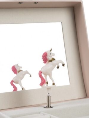Unicorn Sieradendoos voor Meisjes - sieradendoos cadeau meisje - Roze - Met Draaibare Eenhoorn - Cadeau Idee - kindercadeau eenhoorn - sieradenkist kind - Afbeelding 6