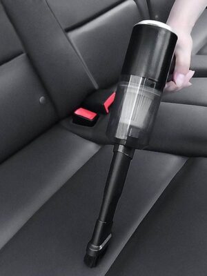 Handstofzuiger Snoerloos – Auto stofzuiger – 2 opzetstukken en HEPA filter – USB Oplaadbaar - Zwart - Afbeelding 3