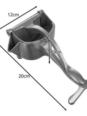 Ruhhy sinaasappel/citrus pers - handmodel - aluminium - 20 x 10 cm - manuel - keuken benodigdheden - Afbeelding 4