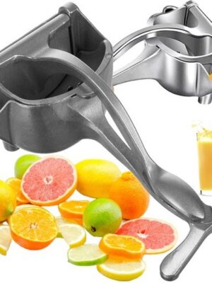 Ruhhy sinaasappel/citrus pers - handmodel - aluminium - 20 x 10 cm - manuel - keuken benodigdheden - Afbeelding 8