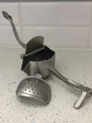 Ruhhy sinaasappel/citrus pers - handmodel - aluminium - 20 x 10 cm - manuel - keuken benodigdheden - Afbeelding 15