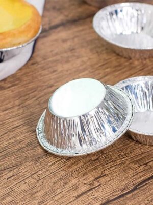 100 Stuks - Aluminiumfolie Taart Bakjes - Folie Cups - Ronde Taart Molds Voor Bakken - Mini Taart Pannen - Cake Vorm - Taartvorm - Aluminium Bak Schaal - Gebak Gereedschap - Zilver - Afbeelding 5