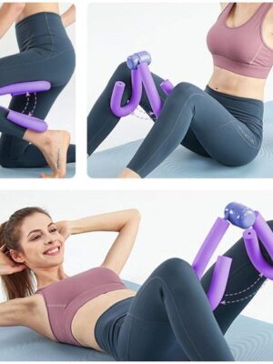 Dijbeen Trainer - Heuptrainer - bekkenbodemtrainer - Beentrainer - Fitnessapparatuur voor Vrouwen - Dijbeen Trimmer - Thuisgym - Fitness - Blauw - Afbeelding 7
