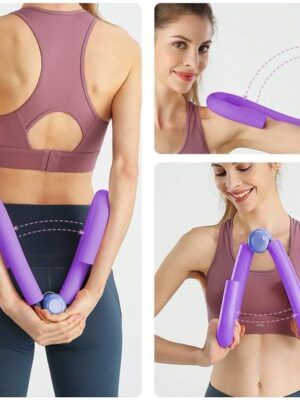 Dijbeen Trainer - Heuptrainer - bekkenbodemtrainer - Beentrainer - Fitnessapparatuur voor Vrouwen - Dijbeen Trimmer - Thuisgym - Fitness - Blauw - Afbeelding 8