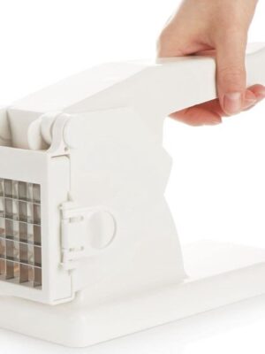 Frietsnijder – Aardappelsnijder – Handmatige Frietmaker – Wit - Afbeelding 3