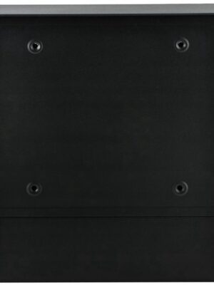Wand brievenbus met krantenvak - Luxe brievenbus hangend - Venster - Krantenrol - Zwart - RVS - Afbeelding 7