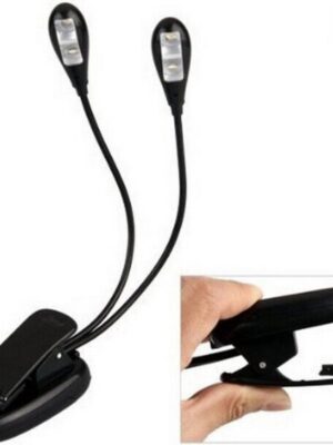 Flexibel led leeslampje - Boekleeslamp - USB oplaadbaar - Inclusief USB kabel - Leeslampje bed - Boeklampje met klem - Led lamp - Klemlamp - Geschikt voor Boek/E-reader/Kindel/Kobo/PC/Laptop/Bed/Muziek/Slaapkamer - Zwart - Afbeelding 6