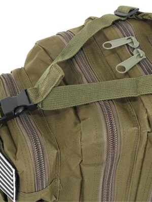Military rugzak - Molle rugzak - Rugzak 26 liter - Waterdichte rugzak - Outdoor backpack - Rugzak met heupband - Kampeer rugzak - Groen - Afbeelding 3