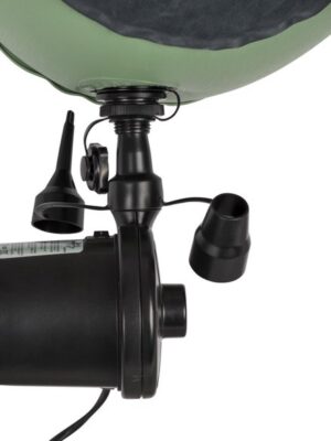 IBBO® - Elektrische Pomp - 230 Volt - Luchtpomp - elektrisch - 220v / 12v - 3 Adapter Plugs - Zwart - 450 Liter/min - Afbeelding 3