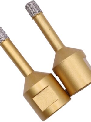 2xDiamantboor 8 en 6 mm - M14 aansluiting - 8 & 6mm boor - gelgekoelde boor - keramiek boor - marmer boor - tegelboor - betonboor - 2 stuks - Afbeelding 4