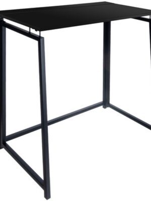 Opvouwbaar bureau - Laptoptafel - werktafel inklapbaar - Klein bureau - Thuiskantoor bureau - Bureau voor kleine ruimte - inklapbaar bureau - 80 x40 cm - Zwart - Afbeelding 9