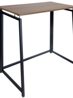 Opvouwbaar bureau - Laptoptafel - werktafel inklapbaar - Klein bureau - Thuiskantoor bureau - Bureau voor kleine ruimte - inklapbaar bureau - 80 x40 cm - Bruin - Afbeelding 4
