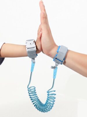 Kindertuigje - 2 in 1 Harnas en Polstuigje – Polstuigje Met Slot - Gordel Touw - armband 2m - Wandelen Veiligheid Baby- Roze - Afbeelding 6