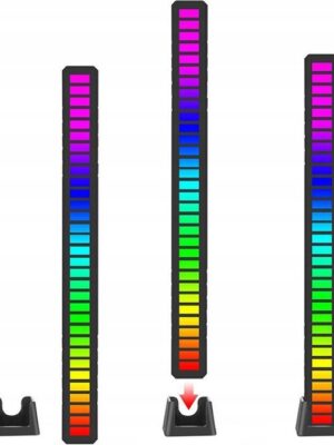 Led lamp - bewegingssensor - Reageert - Muziek - Geluid - Draadloos - Accu - USB Oplaadbaar - Licht sensor - 32 leds - Afbeelding 8