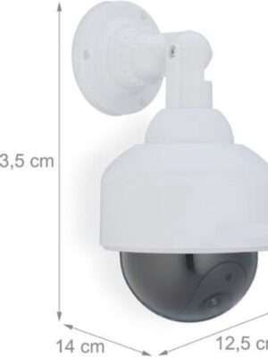 Dummy camera buiten - Nepcamera met led - beveiligingscamera nep - schrikmiddel camera - outdoor dummy cam - realistische nepcamera - namaak camera - cctv dummy met led - waterdichte dummy camera - Afbeelding 3