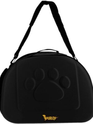 Draagtas voor Huisdieren – Opvouwbaar kattenmand – EVA schuim draagtas – Max 6 kg – Zwart – Ademend – Voor Hond, Kat, Konijn – Draagtas huisdier – Transporttas kat – Zwart - Afbeelding 5