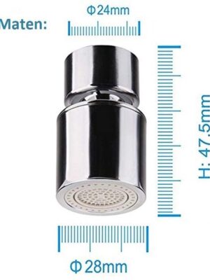 QualiSupply® - Roterende Kraankop - 2 Stralen - RVS - Afbeelding 6