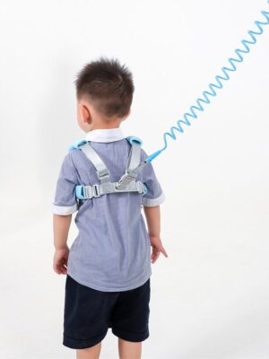 Kindertuigje - 2 in 1 Harnas en Polstuigje – Polstuigje Met Slot - Gordel Touw - armband 2m - Wandelen Veiligheid Baby- Roze - Afbeelding 5