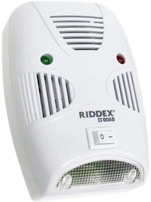 Ultrasone Knaagdierenverjager - Ultrasone muizenverjager met nachtlampje - Tegen Muizen, Ratten en Insecten - Veilig & Geluidsloos - Met Nachtlampje - Verjagers - Repeller - Bestrijder - 230V - Wit - Afbeelding 3