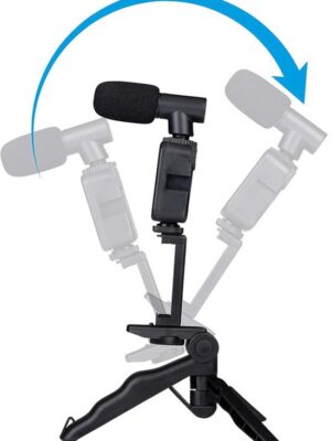Vlogging kit - Telefoonhouder - Externe microfoon - LED-lamp - Bluetooth afstandsbediening - Smartphone statief - Video-opname set- Content creator accessoires - Vloggen accessoires - Zwart - Afbeelding 7