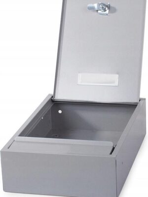 RVS Wandbrievenbus – Hangende Brievenbus met Slot, Klep & Naamplaathouder – Zilver - Afbeelding 6