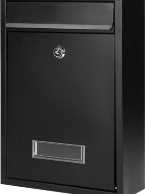 Brievenbus Wand Hangend - Maxozo Letry - Postbus Mailbox - Wandbrievenbus - Aluminium - Zwart - Afbeelding 9